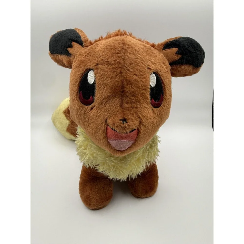 RARE Build a Bear Pokemon Eevee Plush Original 2016 Release w RED EYES
